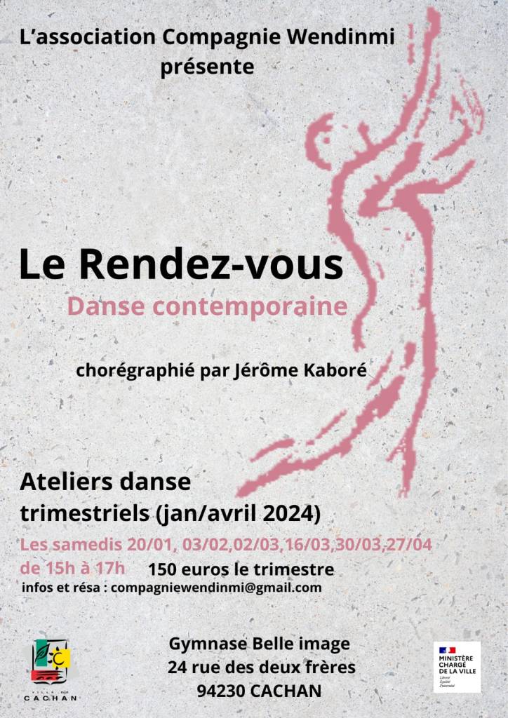 Le rendez-vous danse contemporaine, chorégraphié par Jérôme Kaboré
