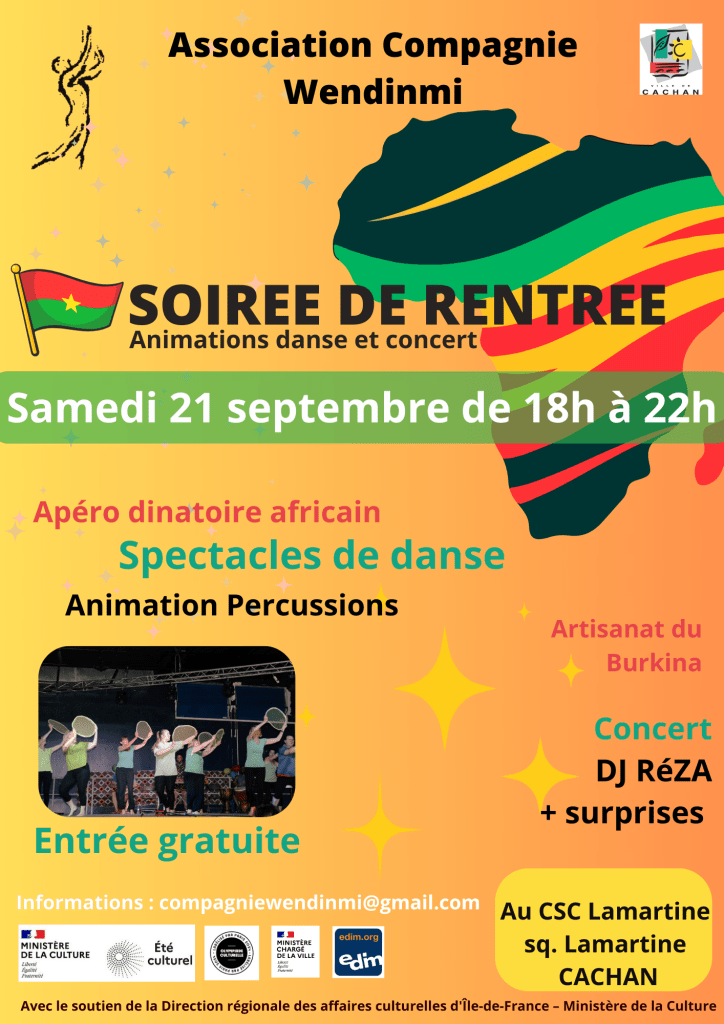 Soirée festive 21/09/2024 18h CSC Lamartine